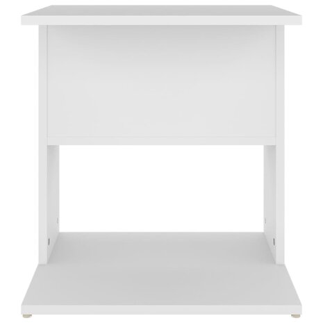 Bijzettafel 45x45x48 cm bewerkt hout wit 8720286560051 4