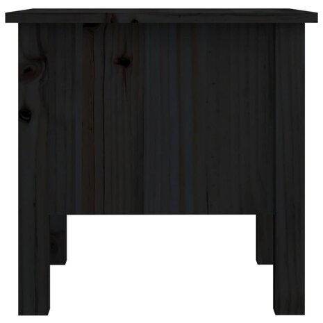 Bijzettafel 40x40x39 cm massief grenenhout zwart 8720286922835 8