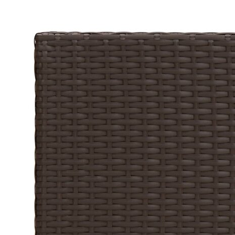 Bijzettafel 55x45x49 cm poly rattan bruin 8720845679101 5