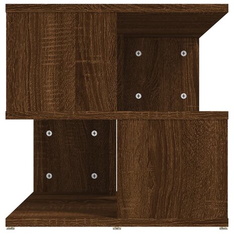 Bijzettafel 40x40x40 cm bewerkt hout bruin eikenkleur 8720286978412 4