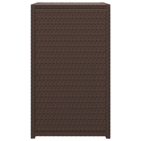 Bijzettafel C-vormig 40x35x60 cm poly rattan bruin 8720845679125 3