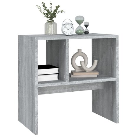 Bijzettafel 50x30x50 cm bewerkt hout grijs sonoma eikenkleurig 8720286978610 5