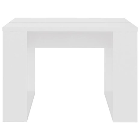 Bijzettafel 50x50x35 cm bewerkt hout wit 8720286611593 5