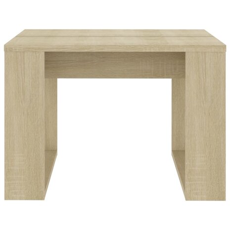 Bijzettafel 50x50x35 cm spaanplaat sonoma eikenkleurig 8720286611623 5