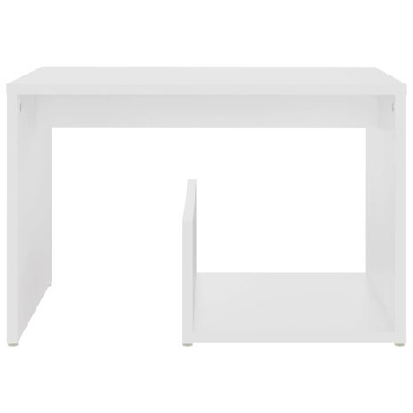 Bijzettafel 59x36x38 cm bewerkt hout wit 8720286558973 4