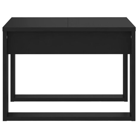 Bijzettafel 50x50x35 cm spaanplaat zwart 8720286611609 6