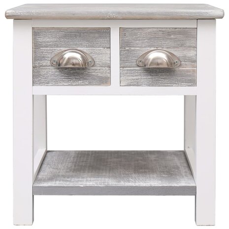 Bijzettafel 40x40x40 cm paulowniahout grijs 8719883668345 2