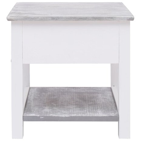 Bijzettafel 40x40x40 cm paulowniahout grijs 8719883668345 3