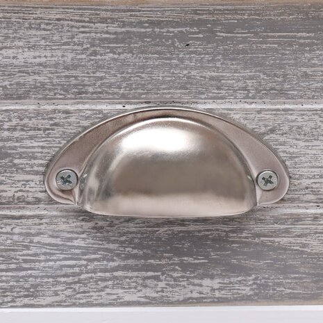 Bijzettafel 40x40x40 cm paulowniahout grijs 8719883668345 7