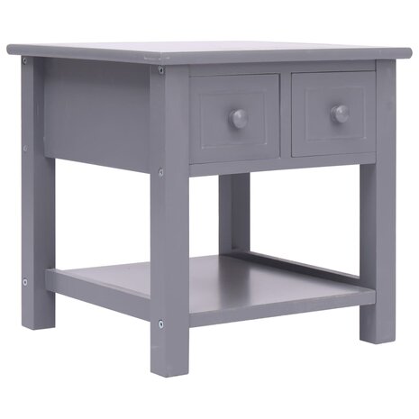 Bijzettafel 40x40x40 cm paulowniahout grijs 8719883668376 1