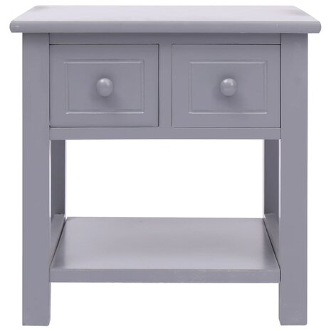 Bijzettafel 40x40x40 cm paulowniahout grijs 8719883668376 2