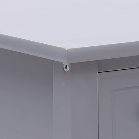 Bijzettafel 40x40x40 cm paulowniahout grijs 8719883668376 5