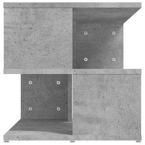 Bijzettafel 40x40x40 cm bewerkt hout betongrijs 8720286542187 5