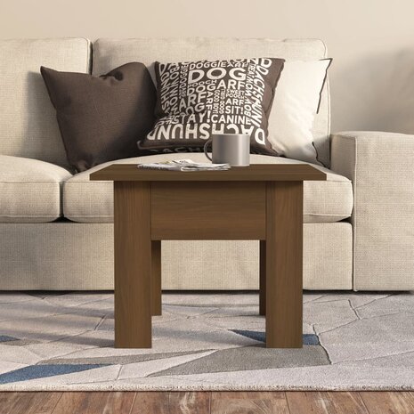Salontafel 55x55x42 cm bewerkt hout bruin eikenkleur 8720286837542 3