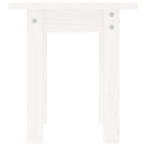 Salontafel Ø 35x35 cm massief grenenhout wit 8720287208358 5