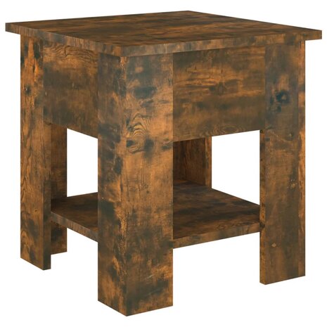 Salontafel 40x40x42 cm bewerkt hout gerookt eikenkleurig 8720286837641 2