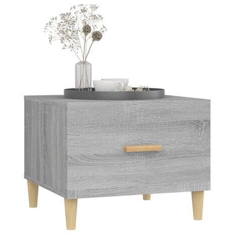 Salontafel 50x50x40 cm bewerkt hout grijs sonoma eikenkleurig 8720287086406 5