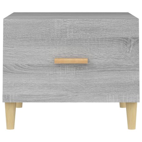 Salontafel 50x50x40 cm bewerkt hout grijs sonoma eikenkleurig 8720287086406 6