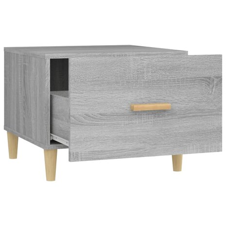 Salontafel 50x50x40 cm bewerkt hout grijs sonoma eikenkleurig 8720287086406 7
