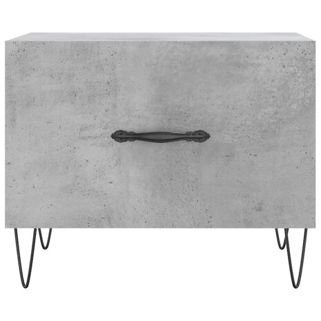 Salontafel 50x50x40 cm bewerkt hout betongrijs 8720845428495 5