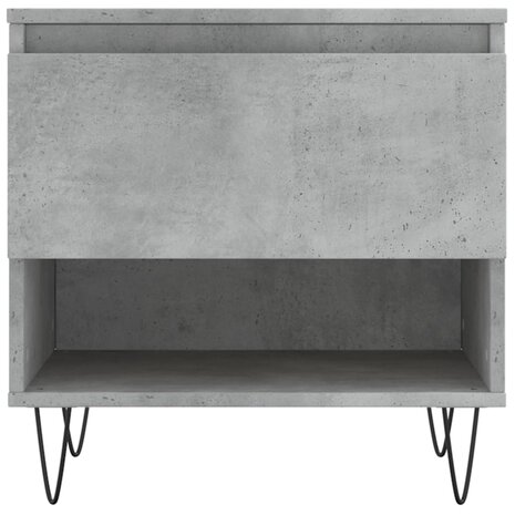Salontafel 50x46x50 cm bewerkt hout betongrijs 8721012112278 5