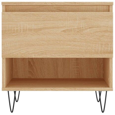 Salontafel 50x46x50 cm bewerkt hout sonoma eikenkleurig 8721012112254 5