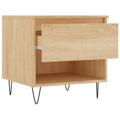 Salontafel 50x46x50 cm bewerkt hout sonoma eikenkleurig 8721012112254 6