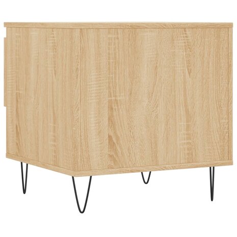 Salontafel 50x46x50 cm bewerkt hout sonoma eikenkleurig 8721012112254 8
