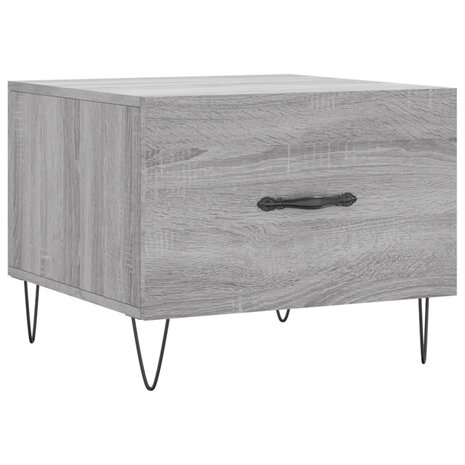 Salontafel 50x50x40 cm bewerkt hout grijs sonoma eiken 8720845428532 2