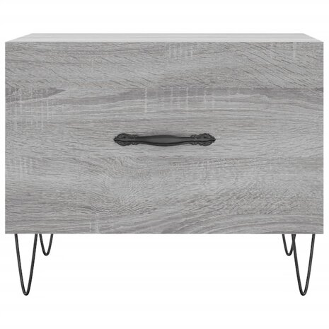 Salontafel 50x50x40 cm bewerkt hout grijs sonoma eiken 8720845428532 5
