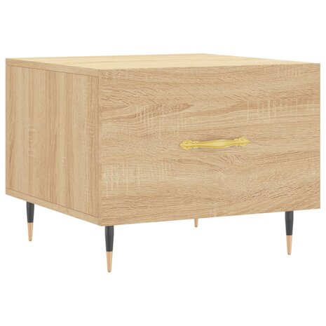 Salontafel 50x50x35 cm bewerkt hout sonoma eikenkleurig 8720845428150 2