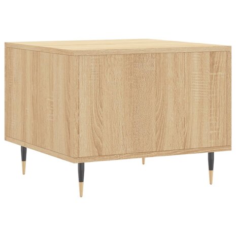 Salontafel 50x50x35 cm bewerkt hout sonoma eikenkleurig 8720845428150 8