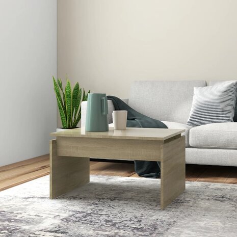 Salontafel 68x50x38 cm spaanplaat sonoma eikenkleurig 8720286606759 1