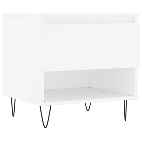 Salontafel 50x46x50 cm bewerkt hout wit 8721012112193 2