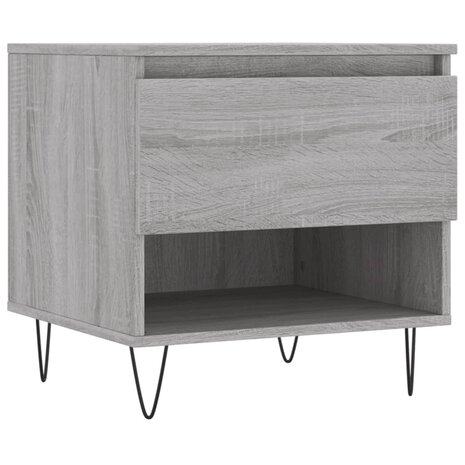 Salontafel 50x46x50 cm bewerkt hout grijs sonoma eikenkleurig 8721012112315 2