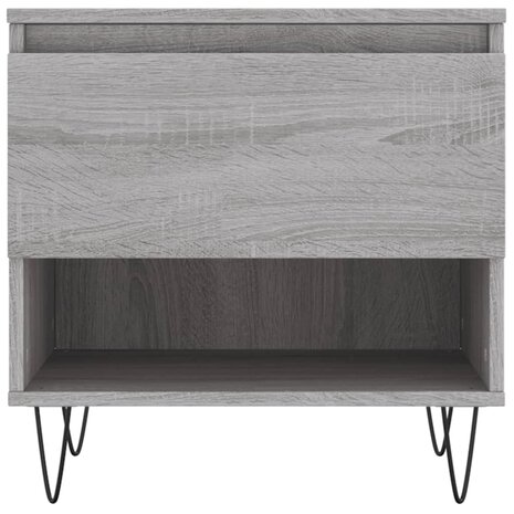 Salontafel 50x46x50 cm bewerkt hout grijs sonoma eikenkleurig 8721012112315 5
