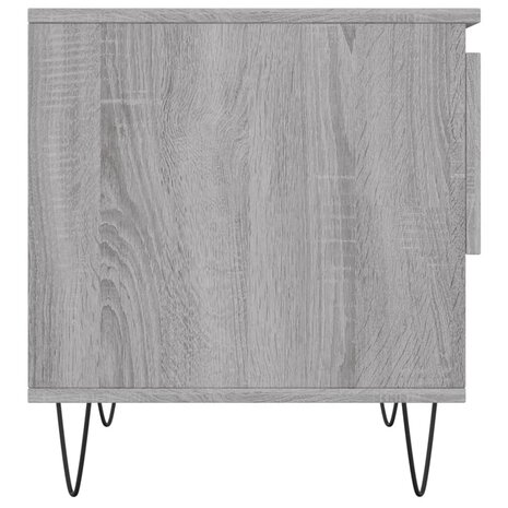 Salontafel 50x46x50 cm bewerkt hout grijs sonoma eikenkleurig 8721012112315 7