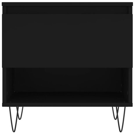 Salontafel 50x46x50 cm bewerkt hout zwart 8721012112216 5