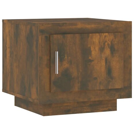 Salontafel 51x50x45 cm bewerkt hout gerookt eikenkleurig 8720286968529 2