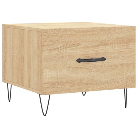 Salontafel 50x50x35 cm bewerkt hout sonoma eikenkleurig 8720845428471 2