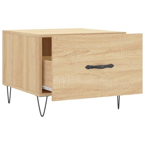 Salontafel 50x50x35 cm bewerkt hout sonoma eikenkleurig 8720845428471 6