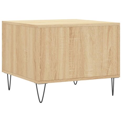 Salontafel 50x50x35 cm bewerkt hout sonoma eikenkleurig 8720845428471 8