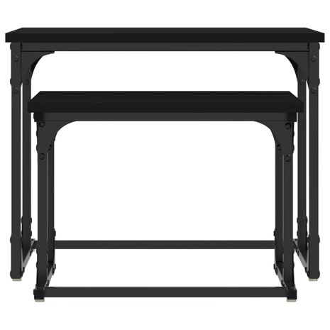 2-delige Salontafelset bewerkt hout zwart 8721012123755 5