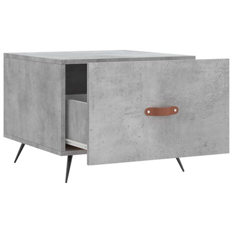 Salontafel 50x50x40 cm bewerkt hout betongrijs 8720845428013 6