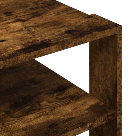 Salontafel 59,5x59,5x40 cm bewerkt hout gerookt eikenkleurig 8720845434908 7