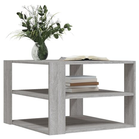 Salontafel 59,5x59,5x40 cm bewerkt hout grijs sonoma 8720845434915 3
