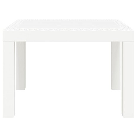 Tuintafel 59x47x40 cm PP wit 8720845897956 3