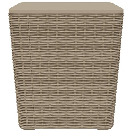 Tuintafel met afneembaar deksel polypropeen lichtbruin 8720845789497 2