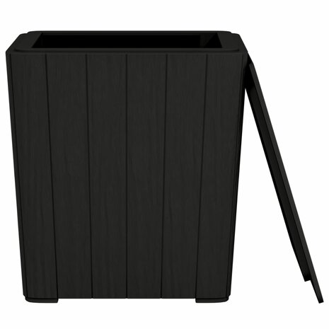 Tuintafel met afneembaar deksel polypropeen zwart 8720845789473 4