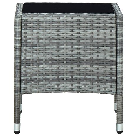 Tuintafel 40x40x45 cm poly rattan grijs 8719883855868 3